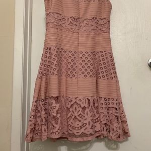 NWOT Crotchet Lace Asymmetrical Dress